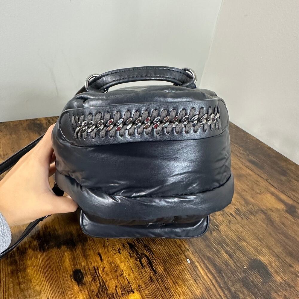 Stella McCartney Black Padded Star Mini Backpack Chain Detail Italy - Picture 11 of 16